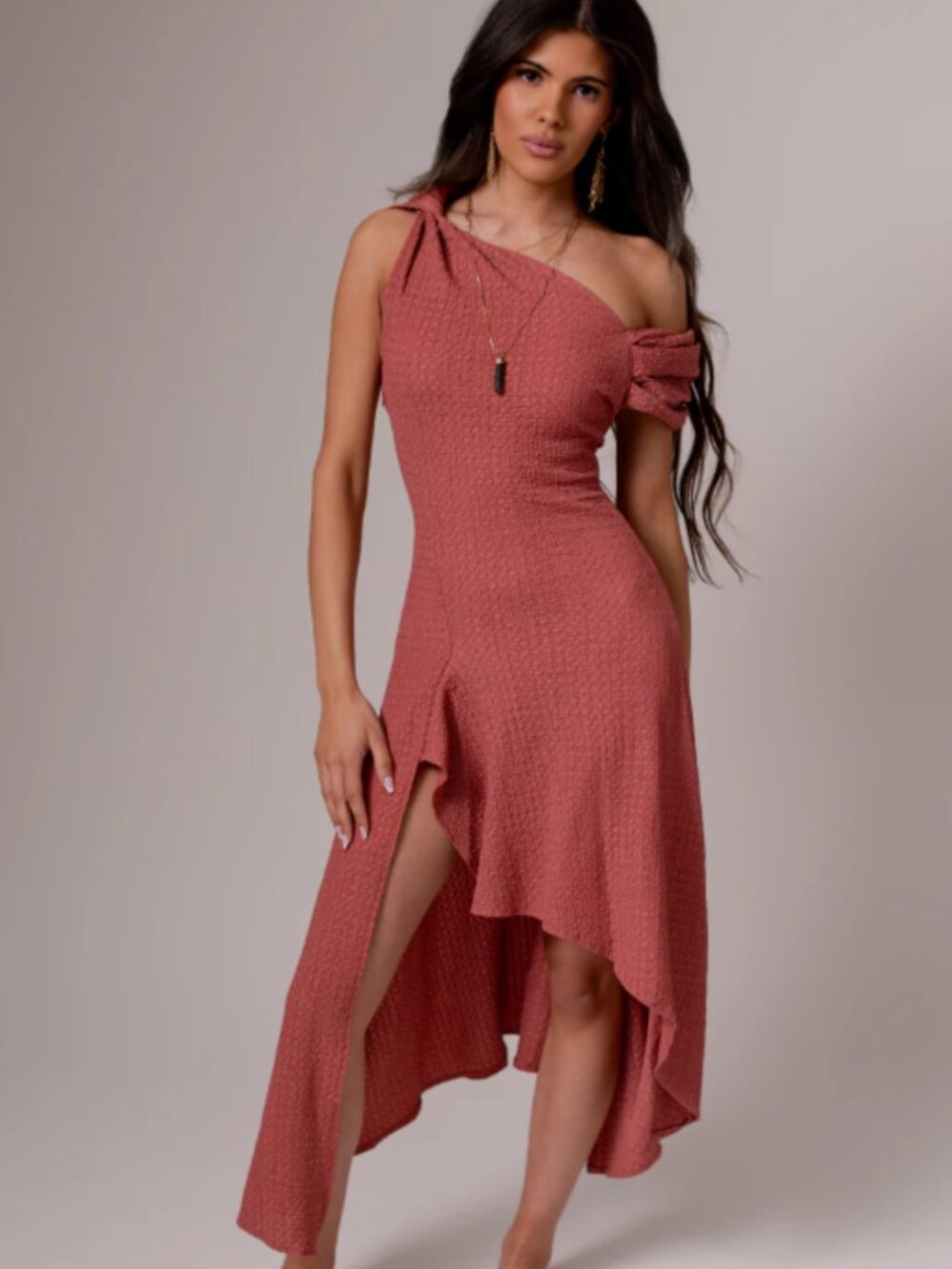 Joyfolie Roxanya Dress in Dusty Rose - Small